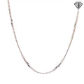 14k White Gold Mico Cuban Link Necklace 4.3 Gram  18"inch
