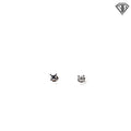 14k White Gold .30ct G SI1 Princess Cut Stud Earrings
