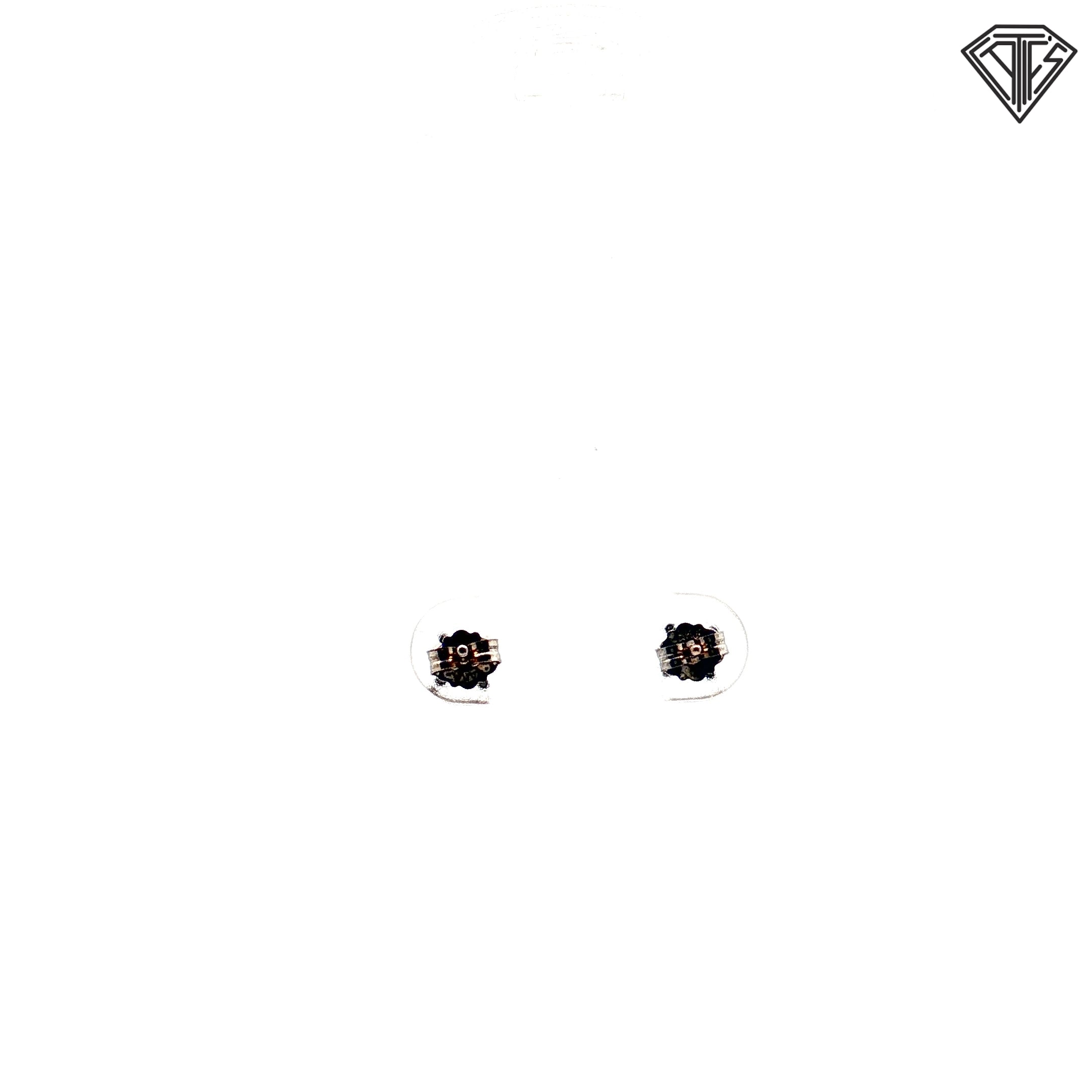 14k White Gold .30ct G SI1 Princess Cut Stud Earrings