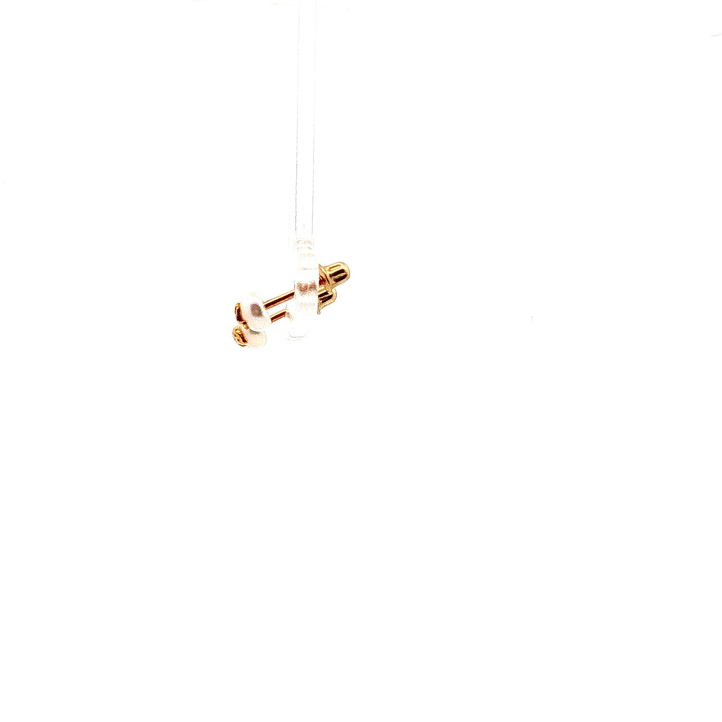 14k Yellow Gold Baby Pearl Stud Earrings