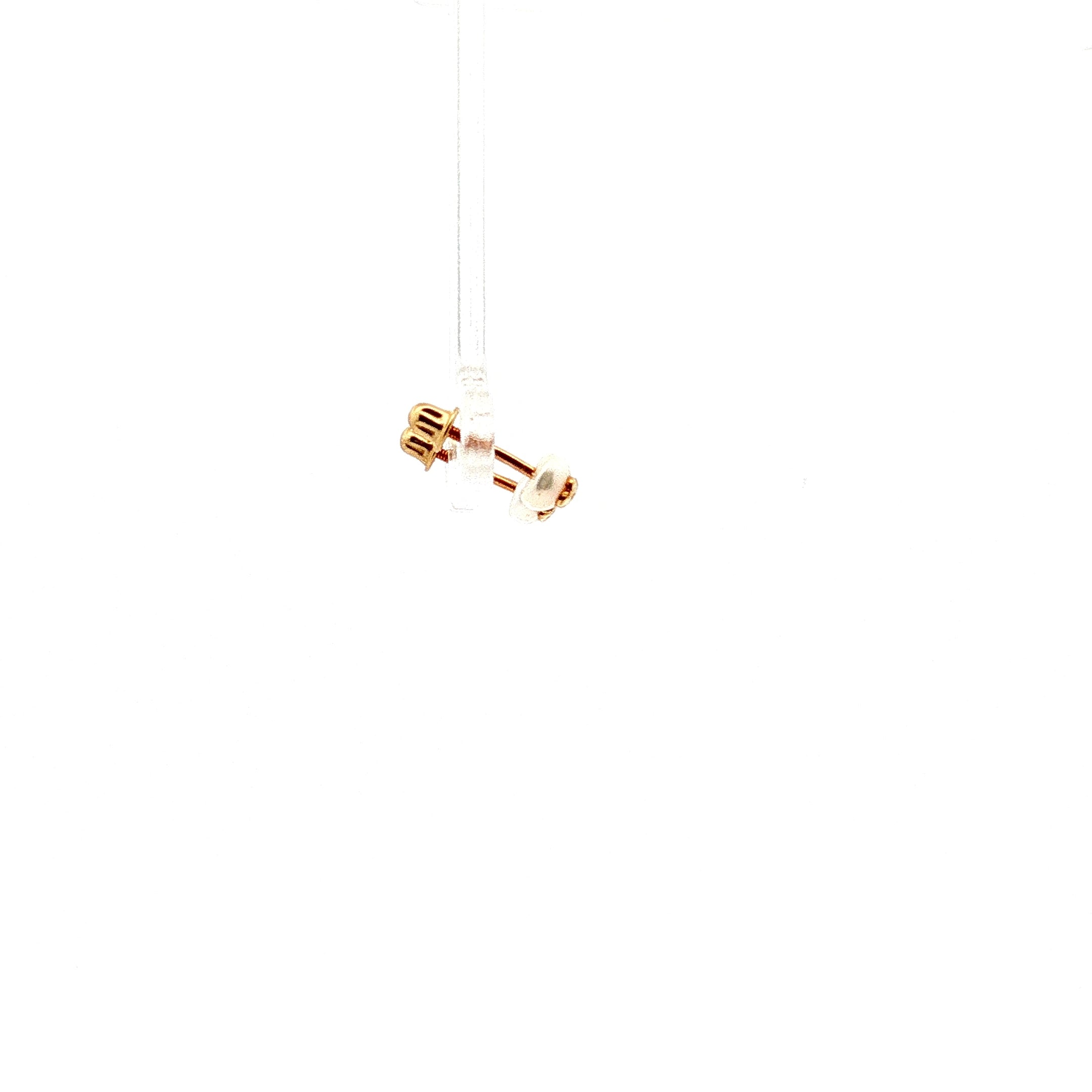 14k Yellow Gold Baby Pearl Stud Earrings