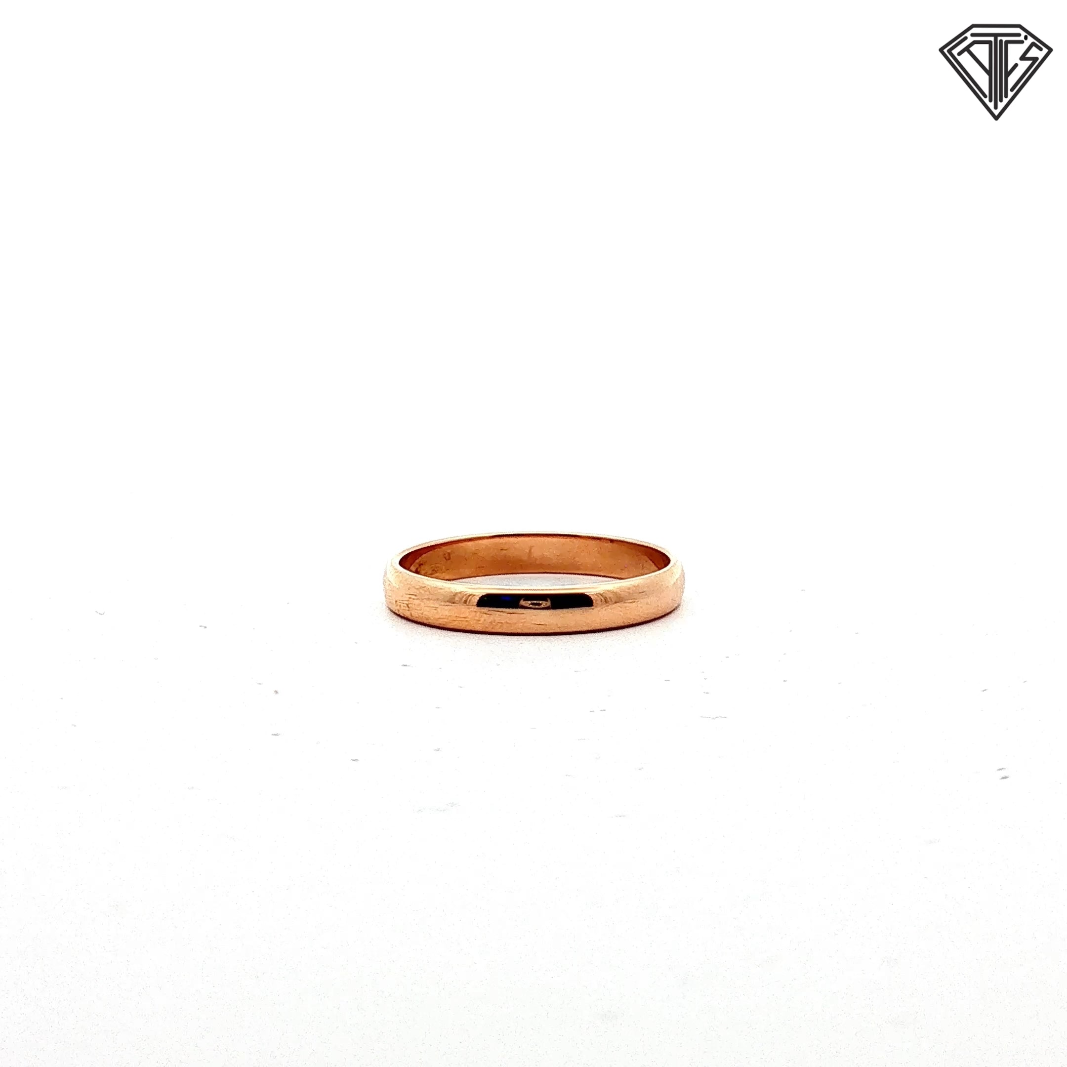 14k Yellow Gold Classic Regular Comfort-Fit Wedding Band 2.4 gram Size 7.5