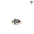 14k Yellow Gold 1.87ct G VS2 Emerald Cut/ .60ct G VS2 Emerald Cut Engagement Ring Size 7 Certified By GIA # 2245004137