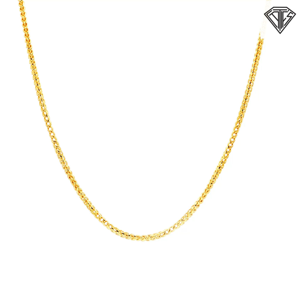 14k Yellow Gold Franco Necklace 18"inch 4.6 gram