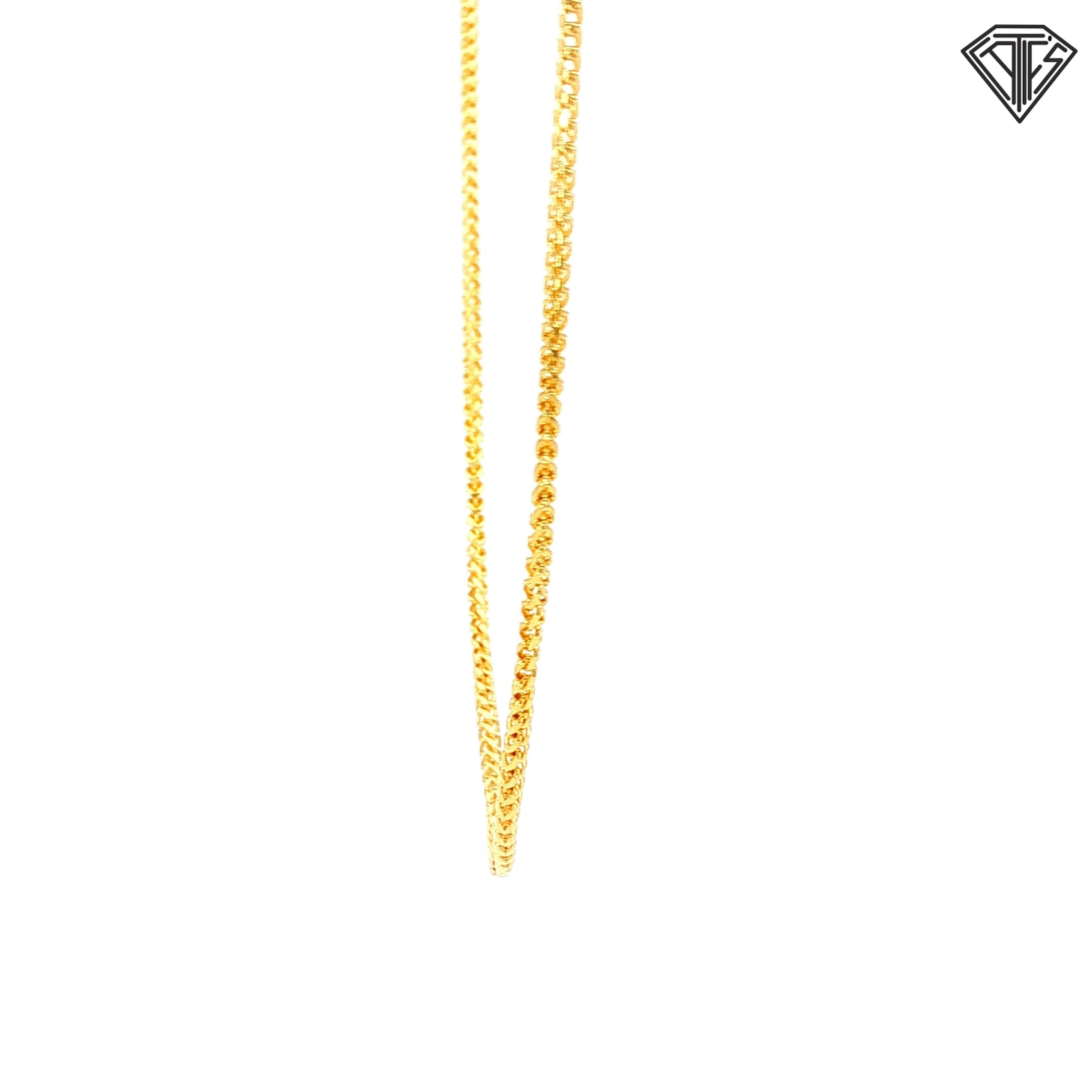 14k Yellow Gold Franco Necklace 18"inch 4.6 gram