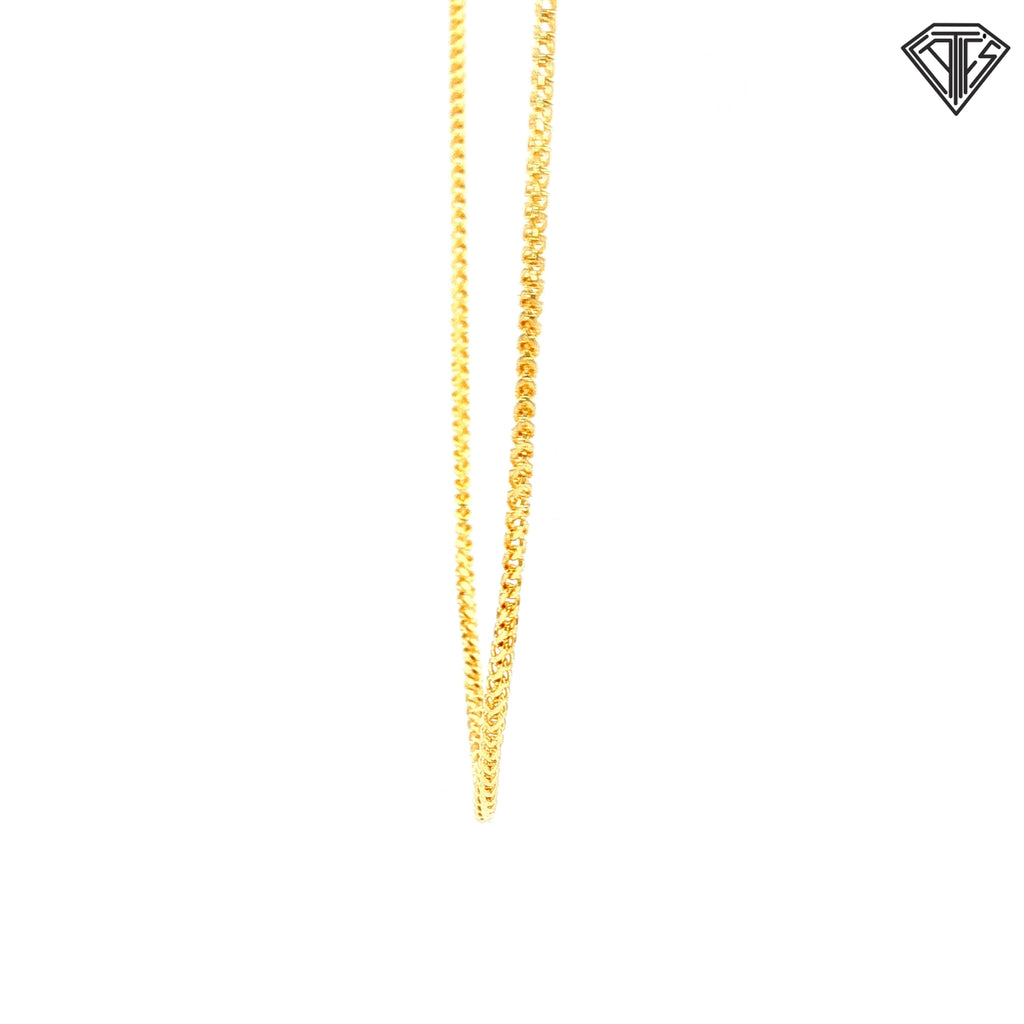 14k Yellow Gold Franco Necklace 18"inch 4.6 gram