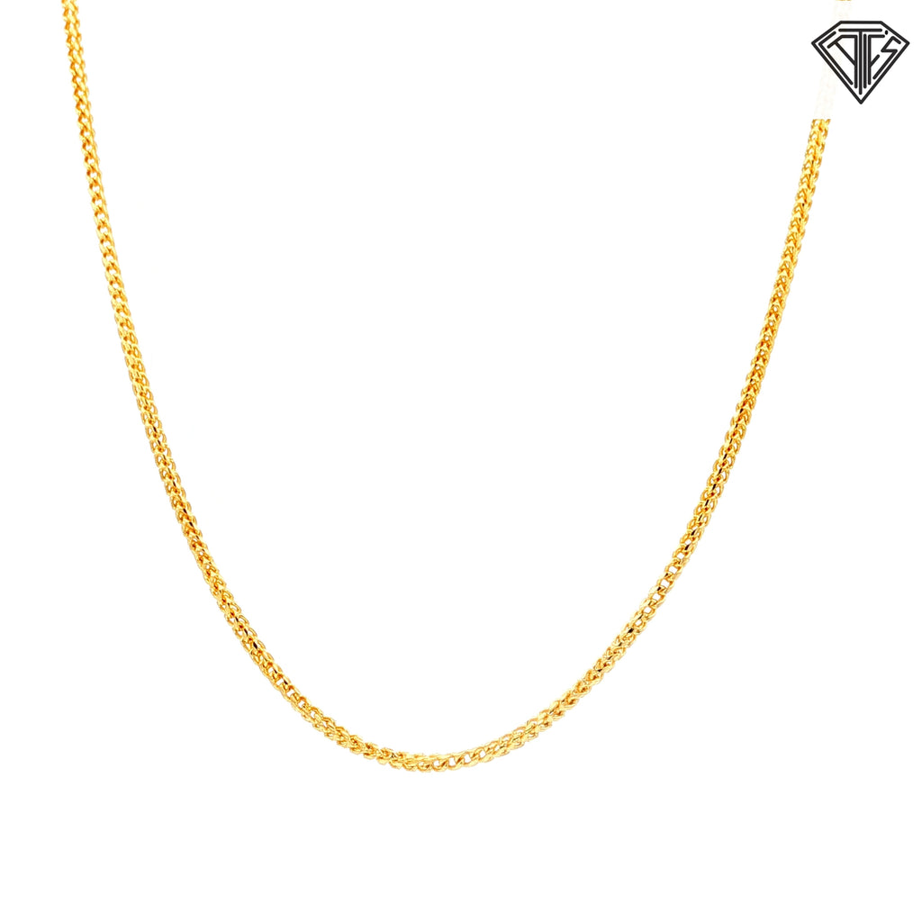14k Yellow Gold Franco Necklace 16"inch 4.2 gram