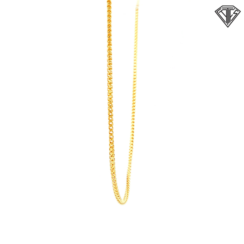 14k Yellow Gold Franco Necklace 16"inch 4.2 gram