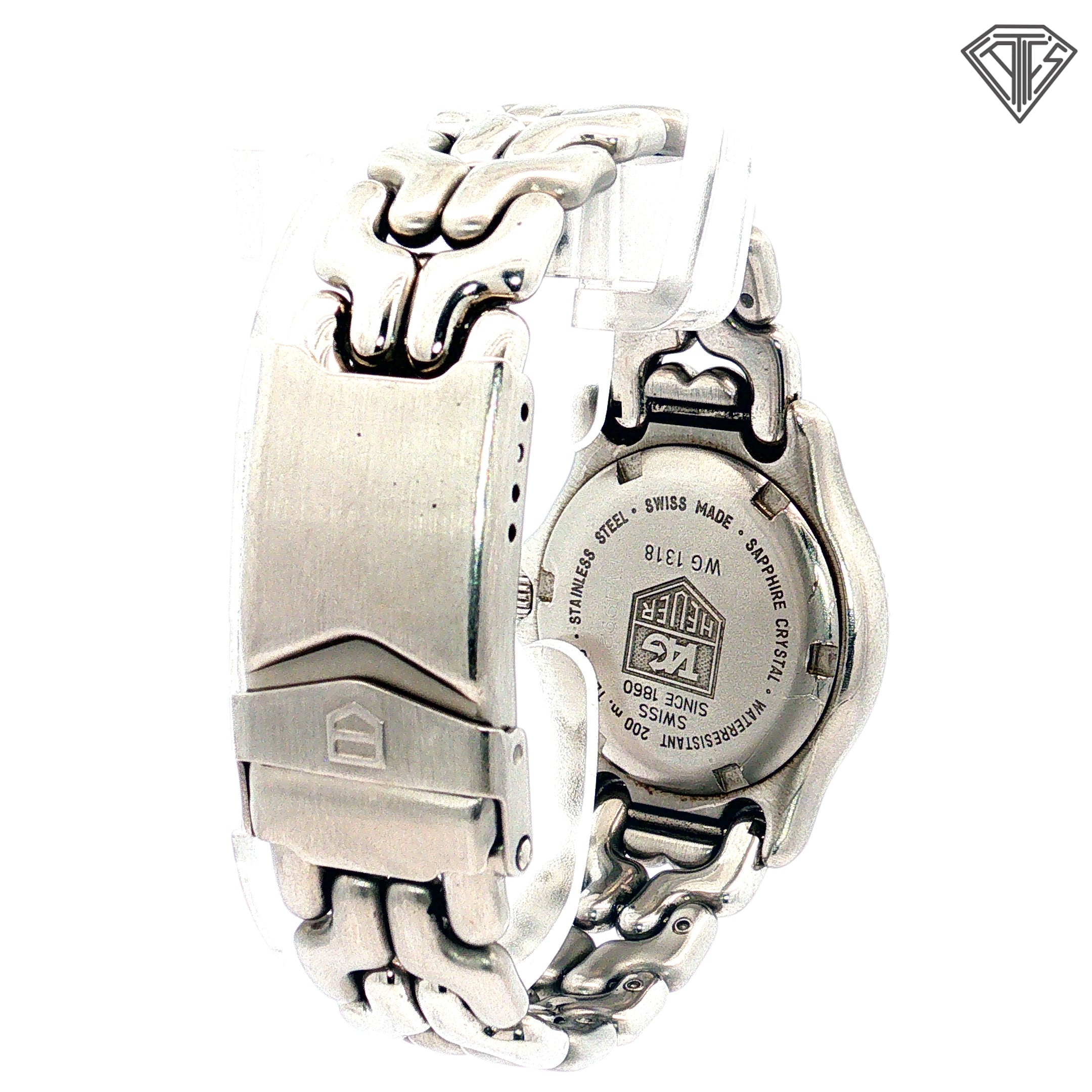 Pre-Owned Tag Heuer Stainless Steel / Quartz Movement/ Black Dial / WG1120/ Original Paper/ No Box / 38mm