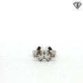 14 White Gold .06ct G VS2 Round Diamond "Keep Yourself Balanced Ring"  Size 6