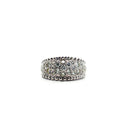 14k White Gold 1.85ct F/G VS2 Round Diamond Approx. Cigar Band Size 9.5