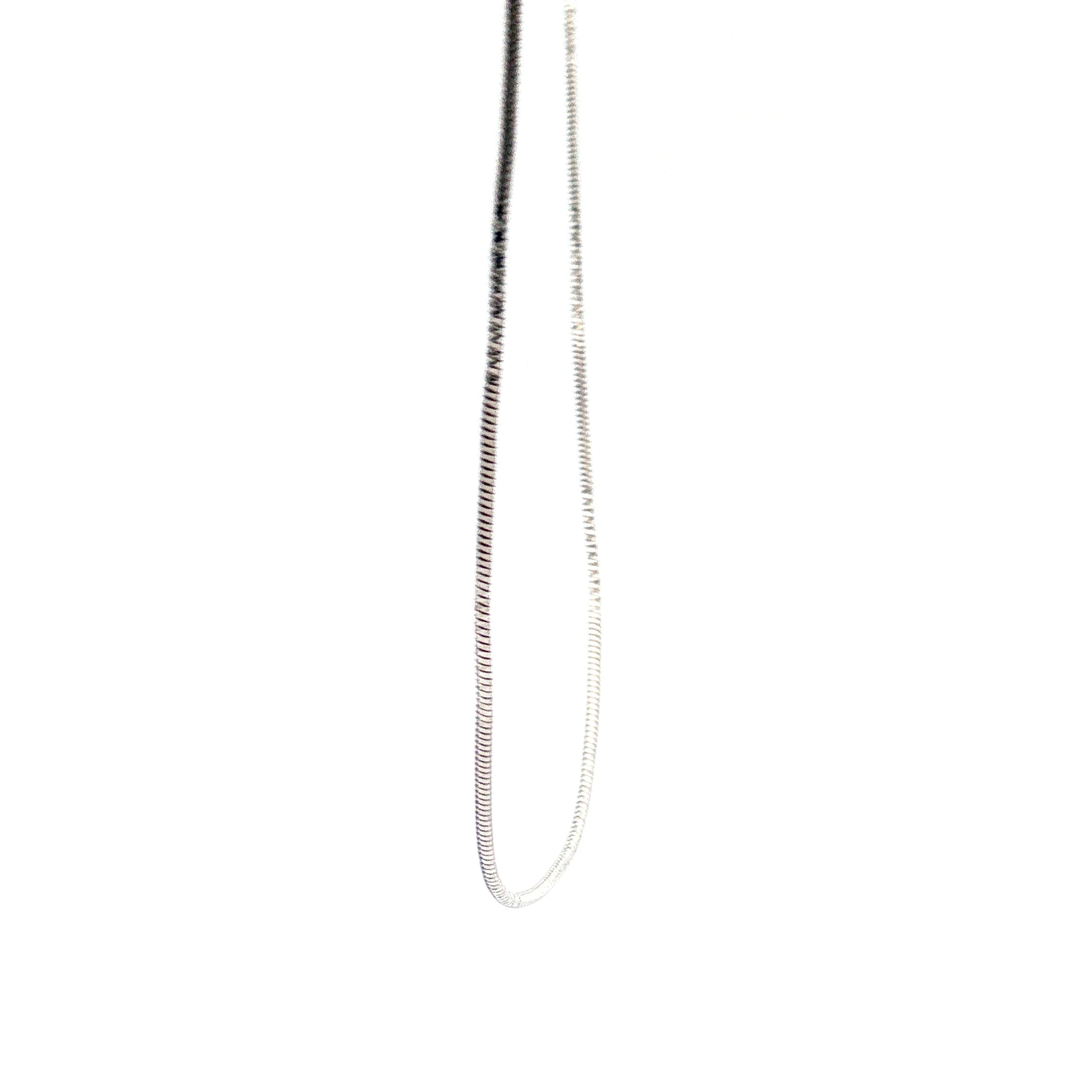 18k White Gold Snake Necklace 3.50 gram 16"inch
