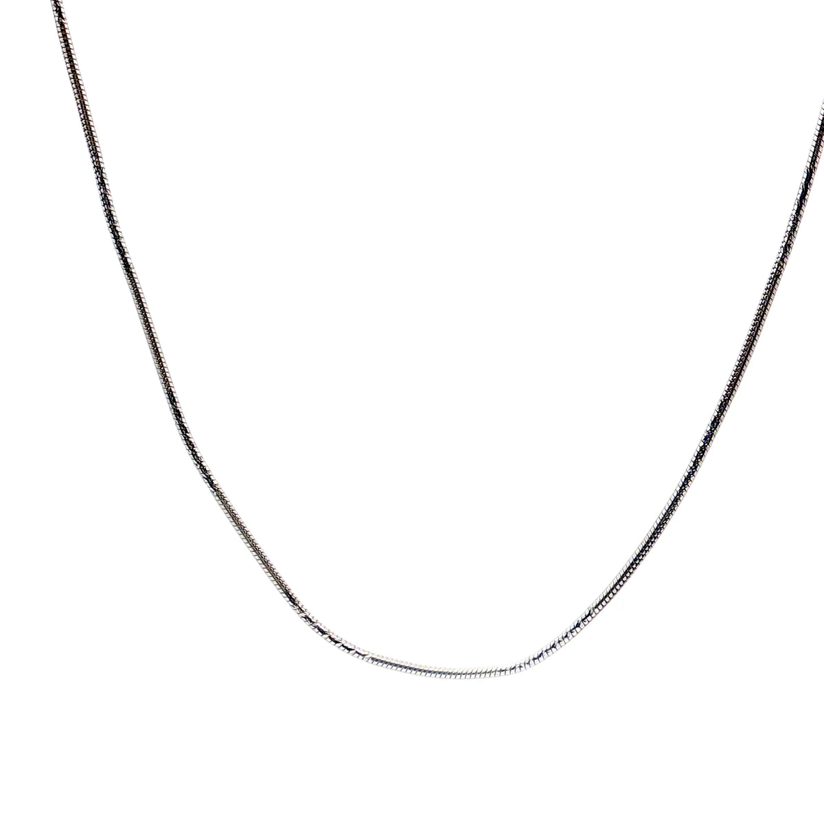 18k White Gold Snake Necklace 3.50 gram 16"inch