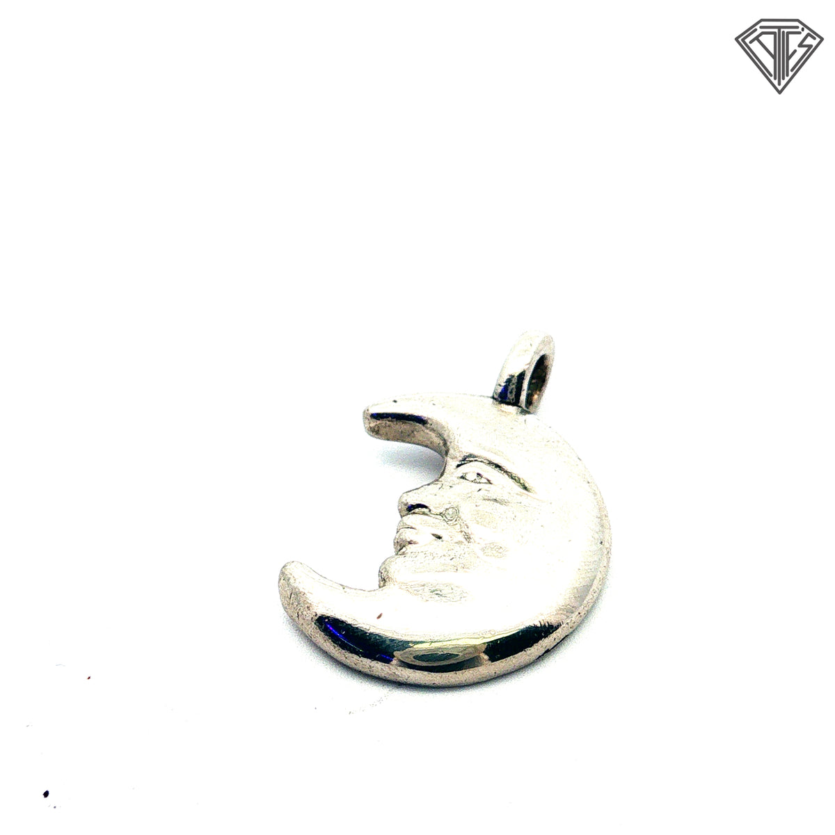 Platinum Moon Face Pendant 7.2 gram Design By Mene
