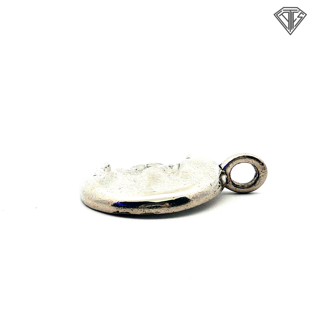 Platinum Moon Face Pendant 7.2 gram Design By Mene