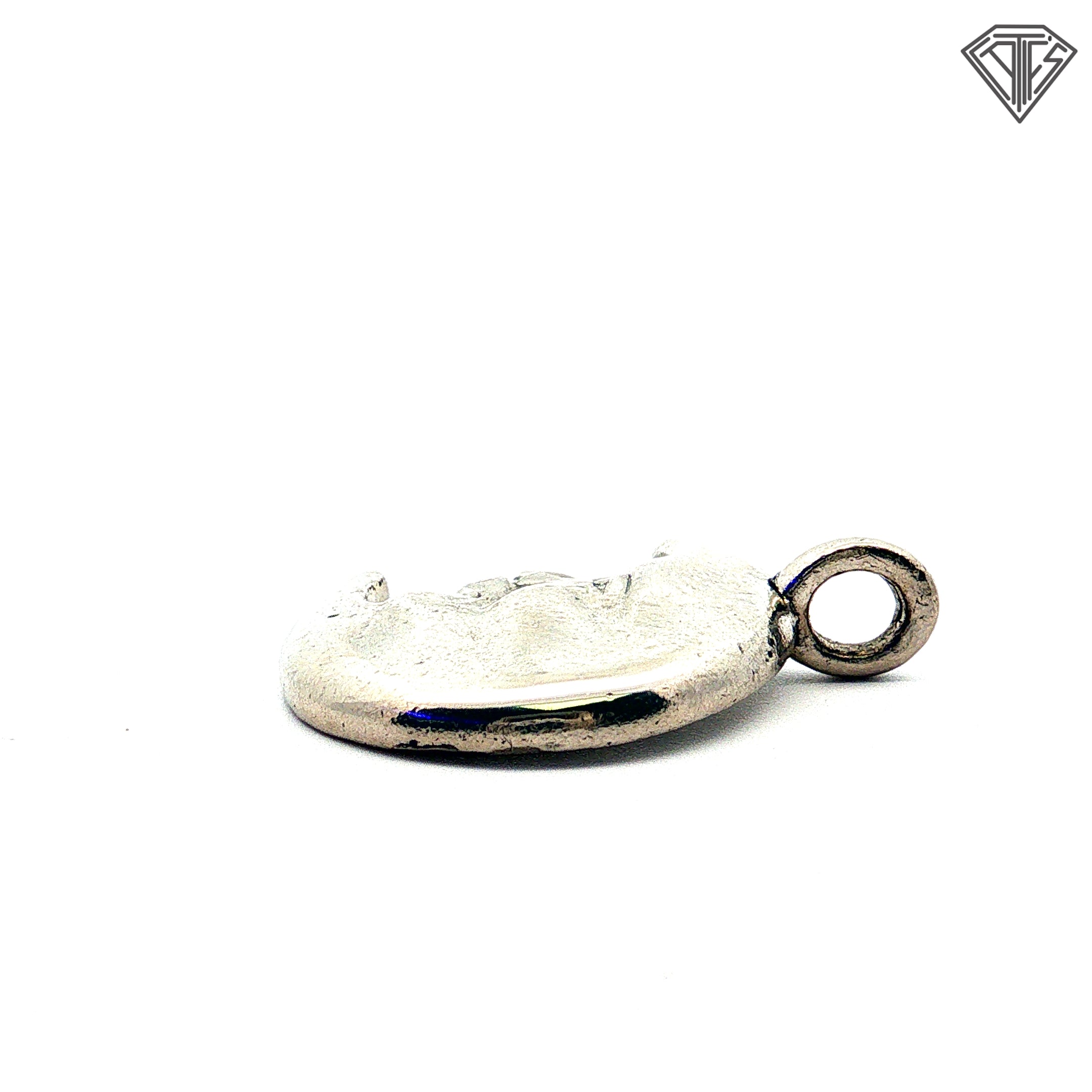 Platinum Moon Face Pendant 7.2 gram Design By Mene