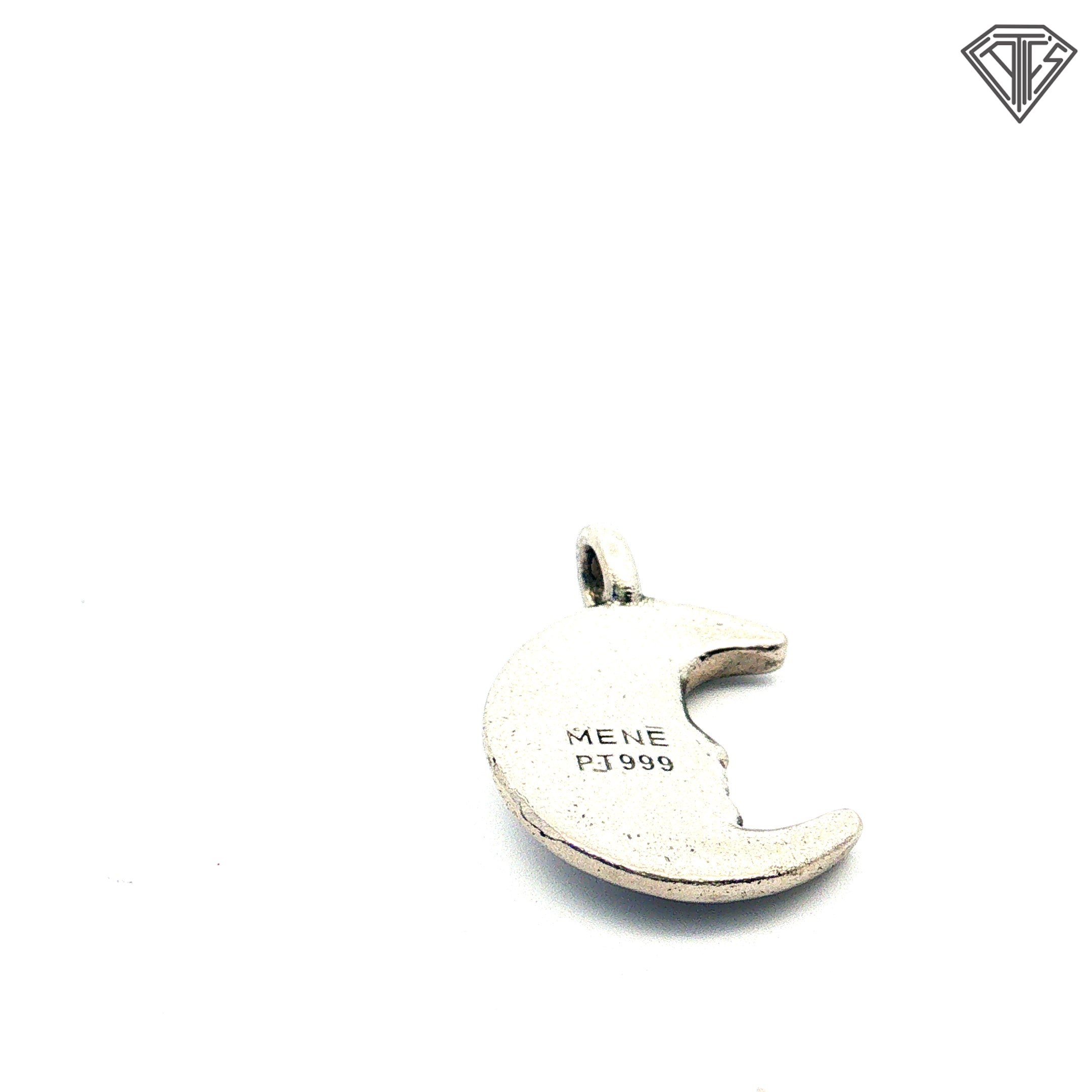 Platinum Moon Face Pendant 7.2 gram Design By Mene