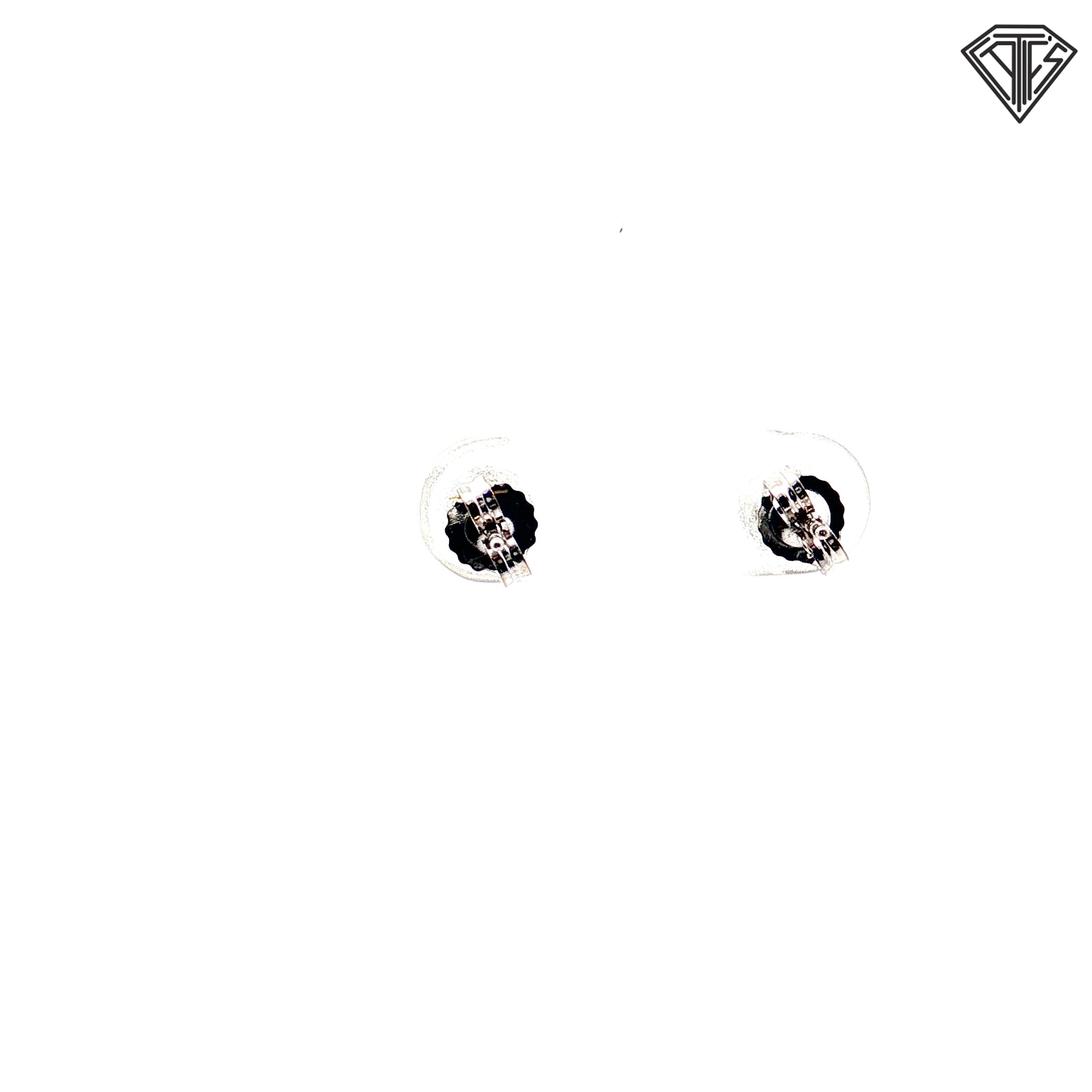 14k White Gold 1.00ct G SI2/ I1 Round Diamond Stud Earrings