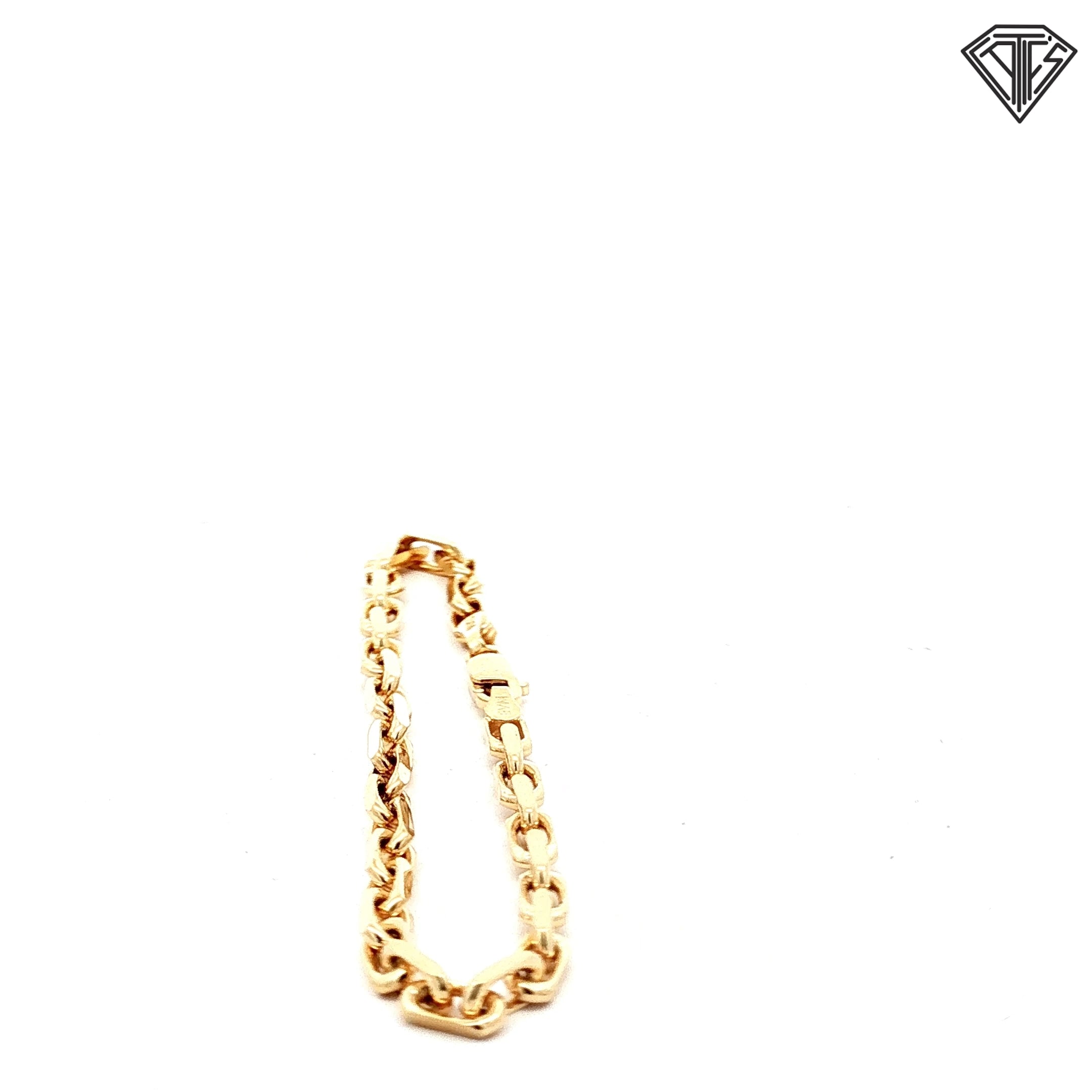14k Yellow Gold Hermes Bracelet 7"inch 9.3 gram