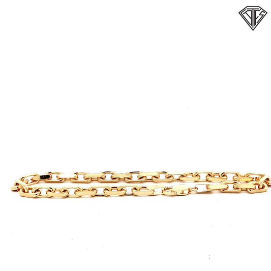 14k Yellow Gold Hermes Bracelet 7" 9.3 gram