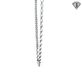 14k White Gold Open Link Cable Necklace 3.00 gram 16"inch