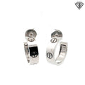 Pre-loved Cartier 18k White Gold Love Hoop Small Earrings
