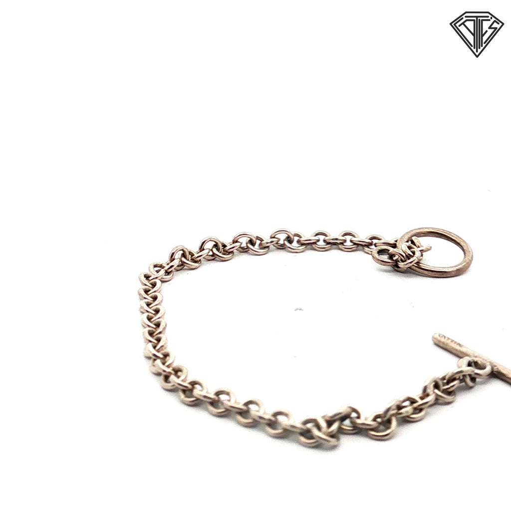 925 Sterling Silver Toggle Bracelet 7"inch 8.00 gram