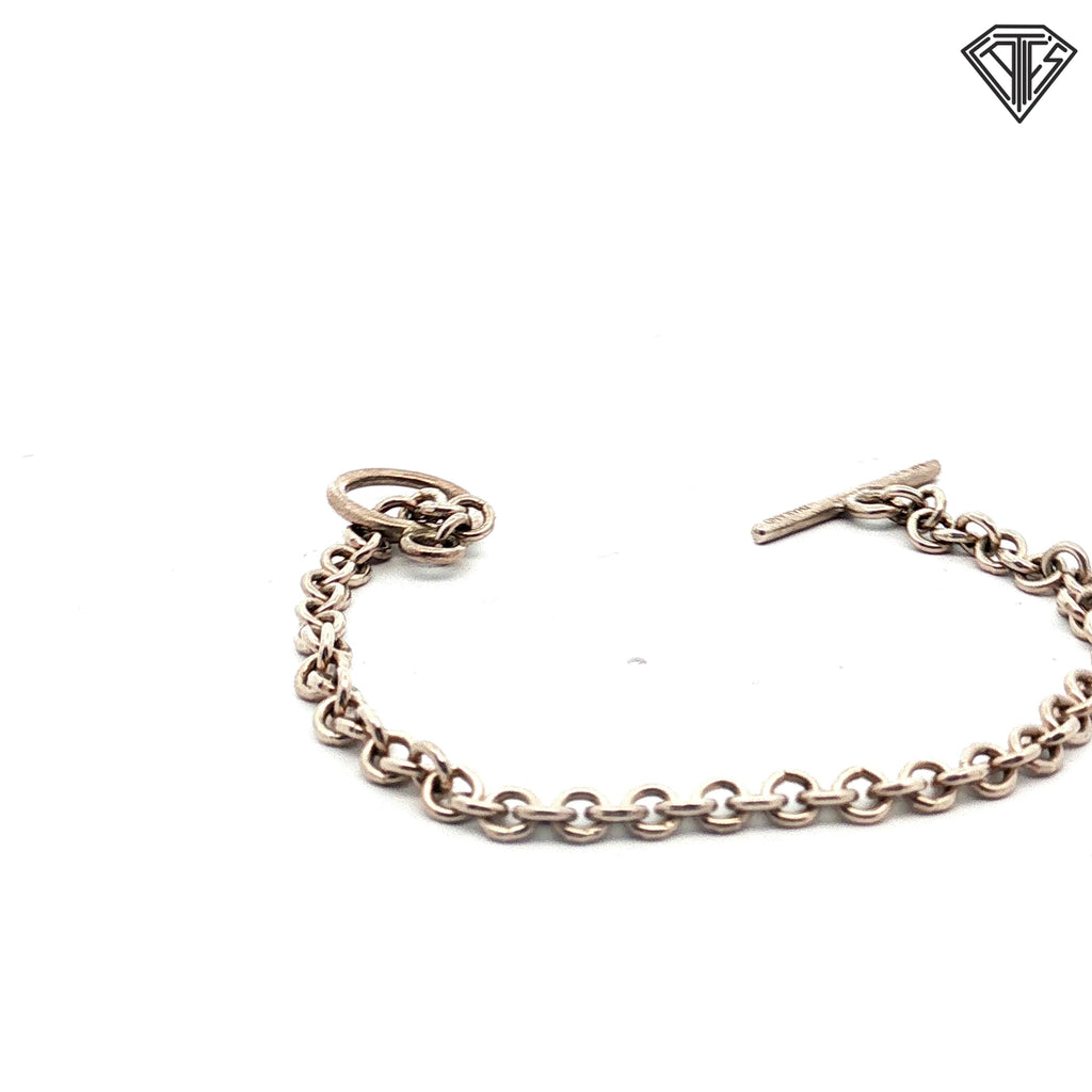 925 Sterling Silver Toggle Bracelet 7"inch 8.00 gram