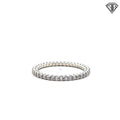 14k White Gold .50ct G VS2 Round Diamond Eternity Band Size 6