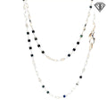 925 Sterling Silver Faceted Oval Link Necklace 30"inch 9.00 gram