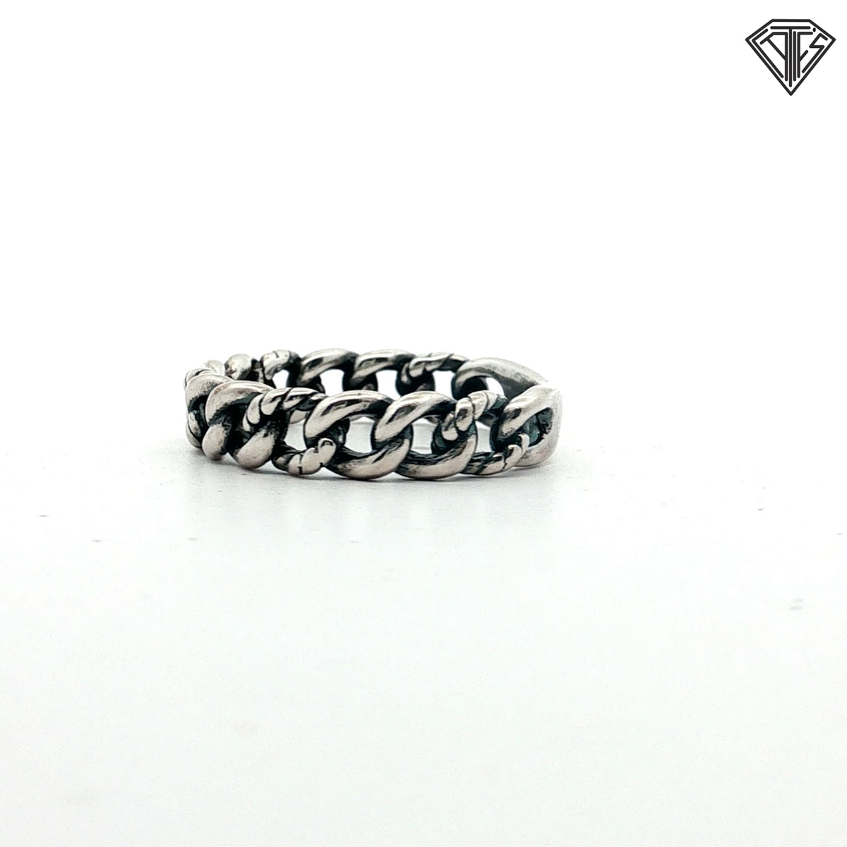 Pre-Loved David Sterling Silver Yurman Belmont Curb Link Band  5mm Size 10