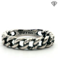 Pre-Loved David Sterling Silver Yurman Belmont Curb Link Band  5mm Size 10