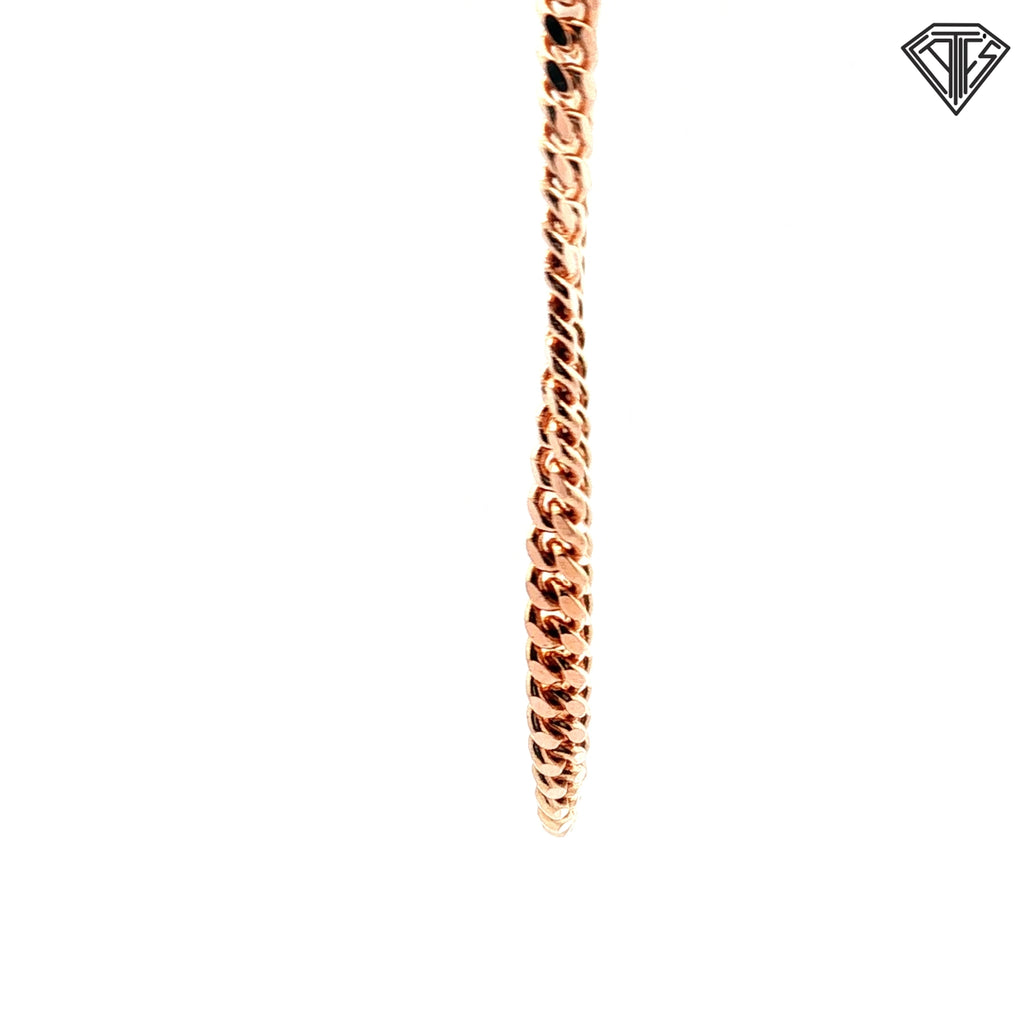 14k Rose Gold Cuban Link Necklace 23.3 gram 16"inch