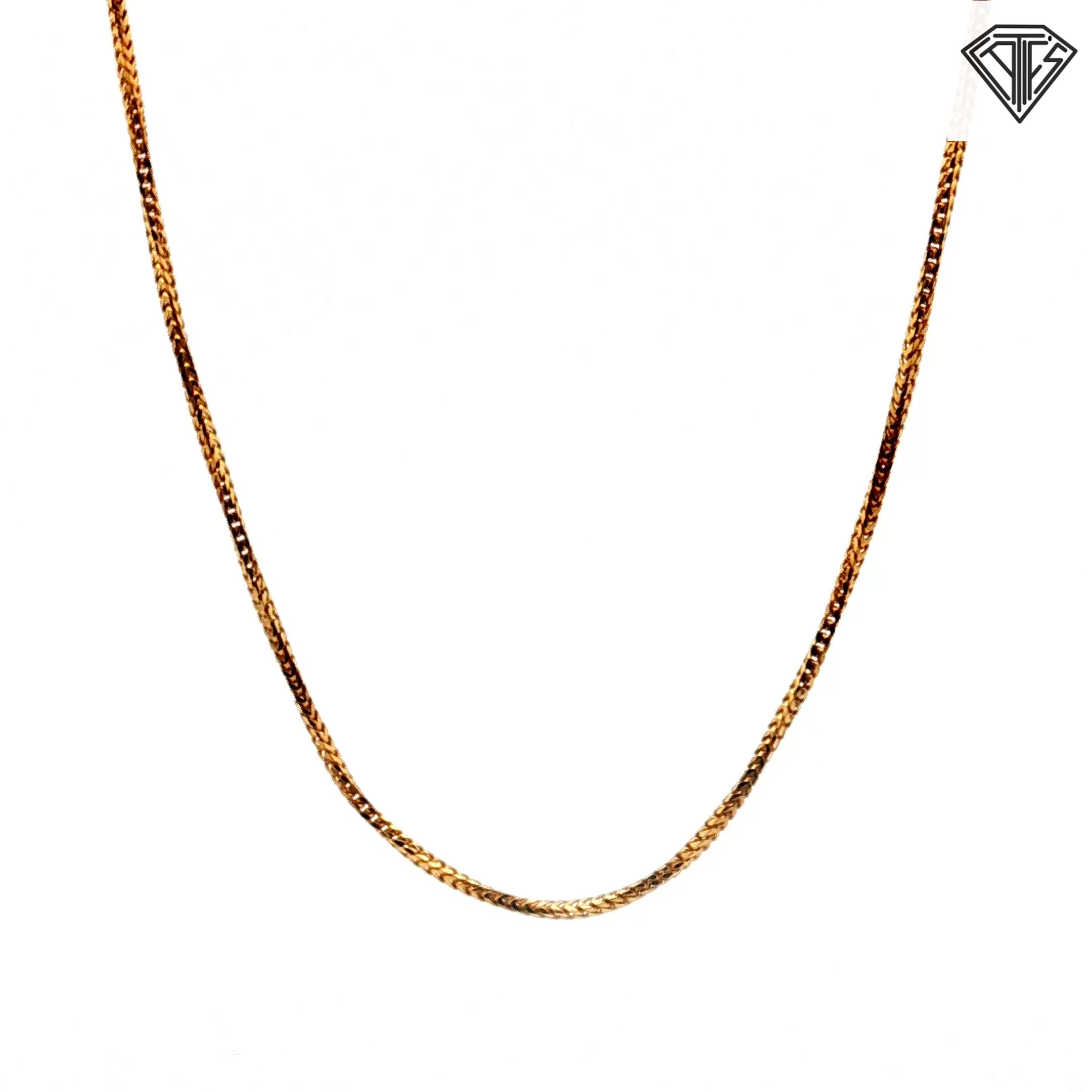 14k Yellow Gold Franco Necklace 24"inch 6.7 gram