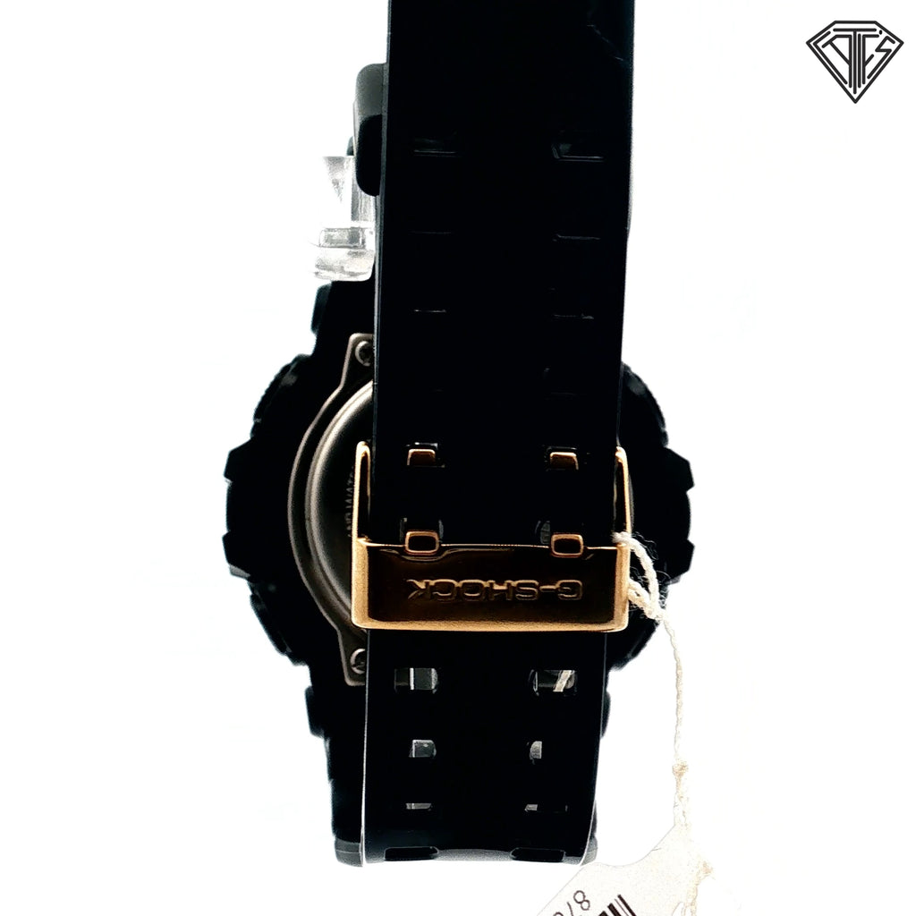 BLACK CASE/ METAL GOLD DIAL