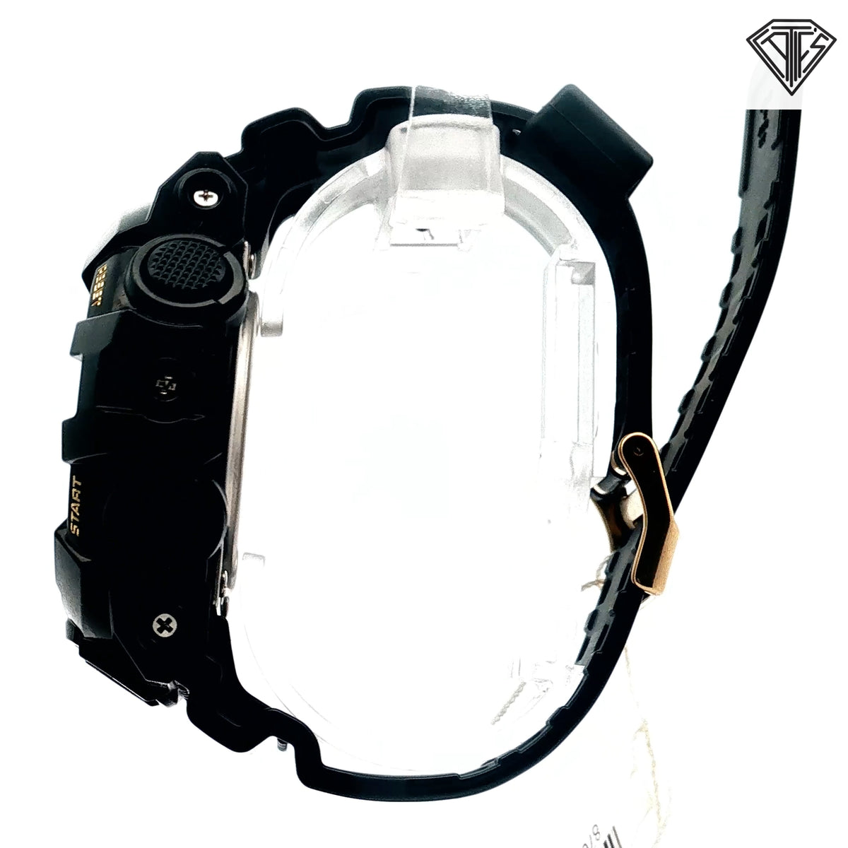 BLACK CASE/ METAL GOLD DIAL