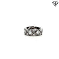19k White Gold 2.00ct F VS2 Round Diamond Eternity Ring 8mm Size 7