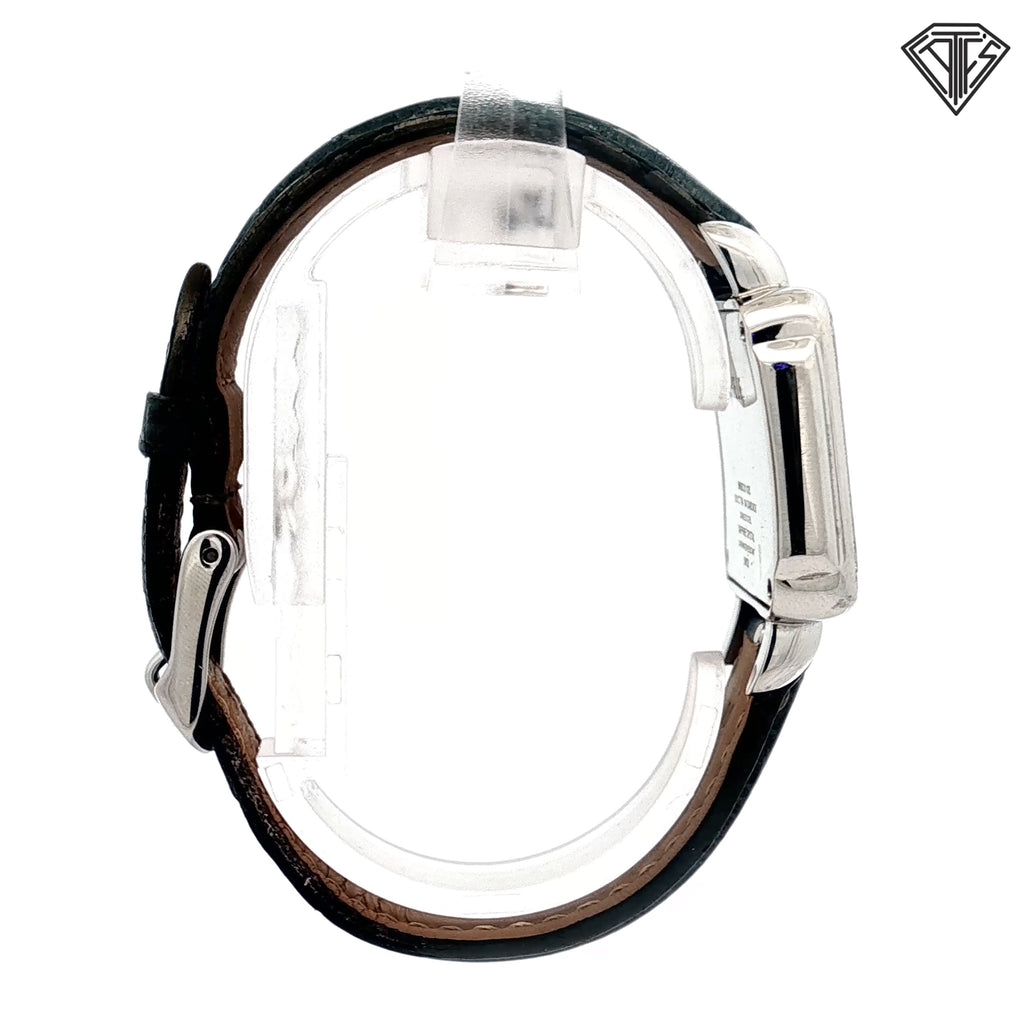 Pre-Loved Michele Deco Diamond Bezel with Leather Band and Mother of Pearl Dial / Automatic Movement