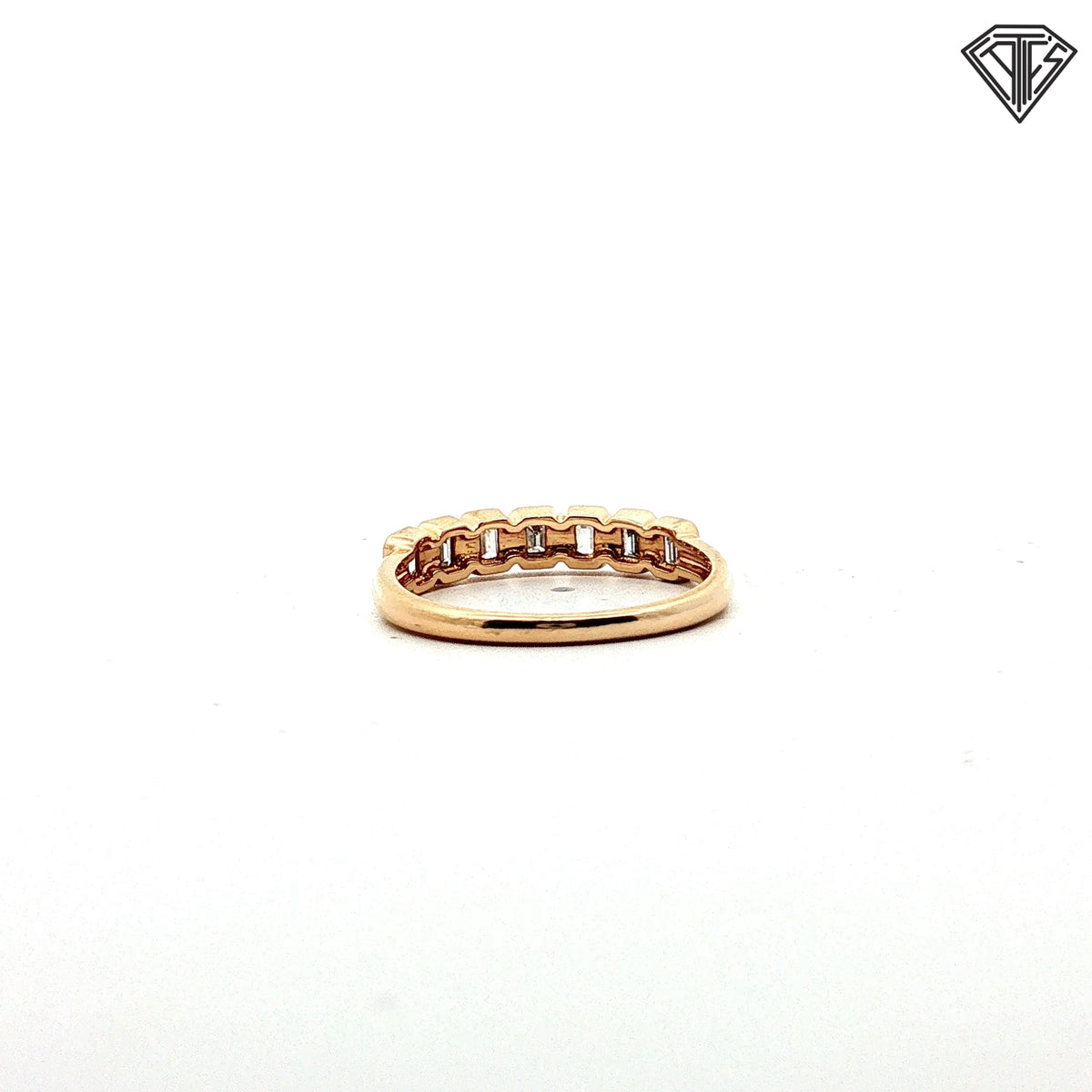14k Yellow Gold .50ct G VS2 (7) Emerald Cut Diamond Ring Size 8 Design by Ferko's