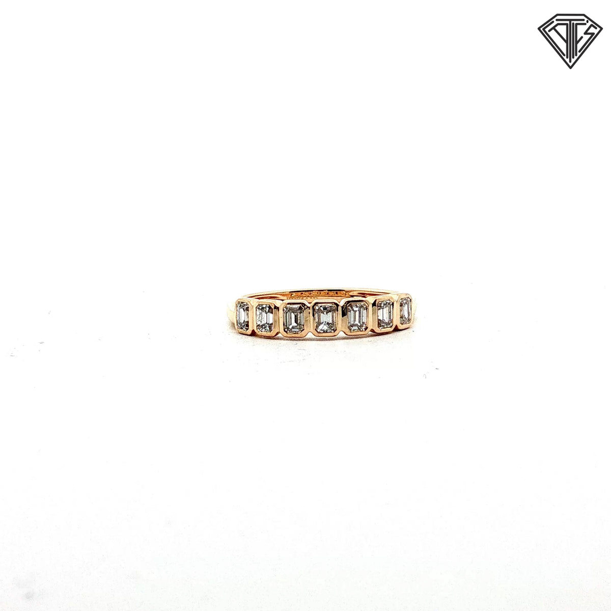 14k Yellow Gold .50ct G VS2 (7) Emerald Cut Diamond Ring Size 8 Design By Ferko's