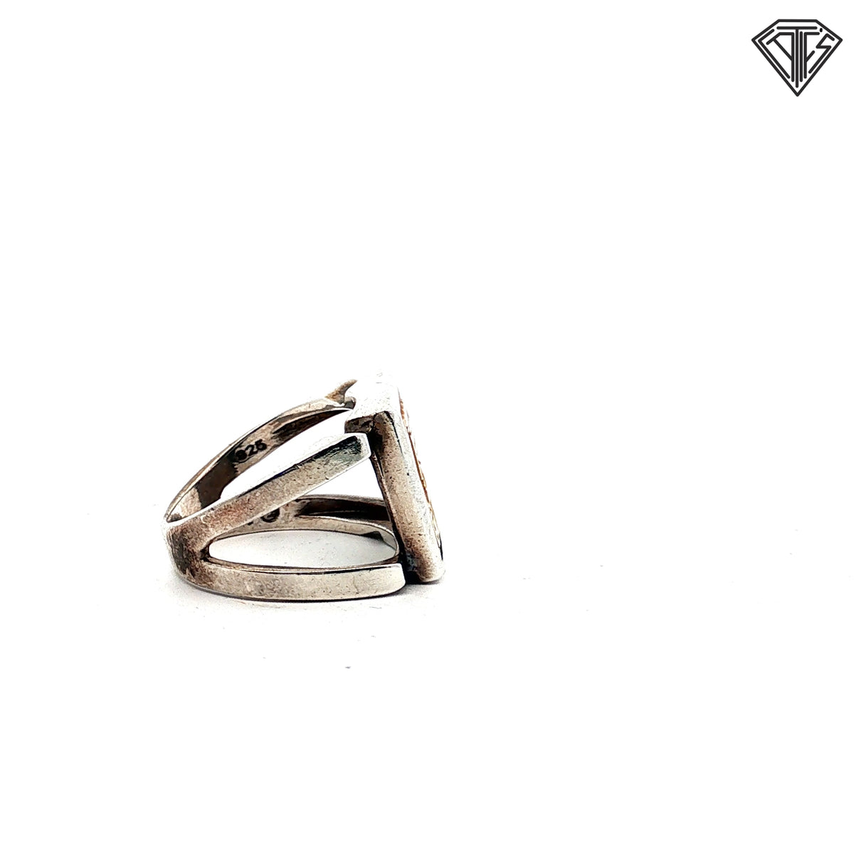 Pre-Loved 18k Yellow Gold /Sterling Silver Ring Size 6.75 / 8.7 gram/ Design by Anthony Quinn Lady of Crete