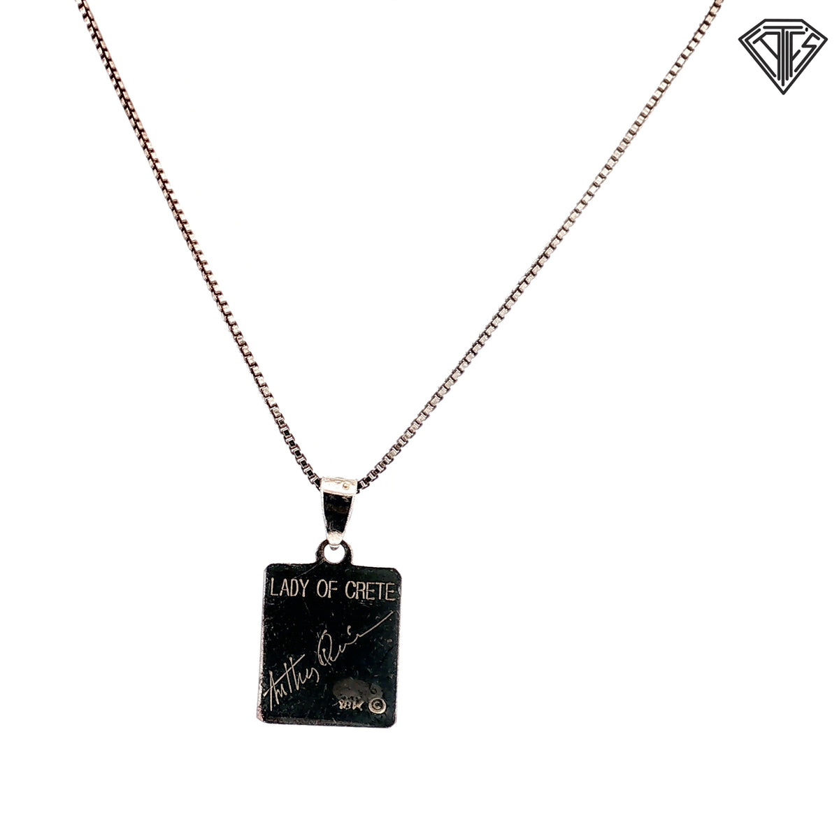 Pre-Loved 18k Yellow Gold/ Sterling Silver Anthony Quinn "Lady of Crete" Necklace 16"inch