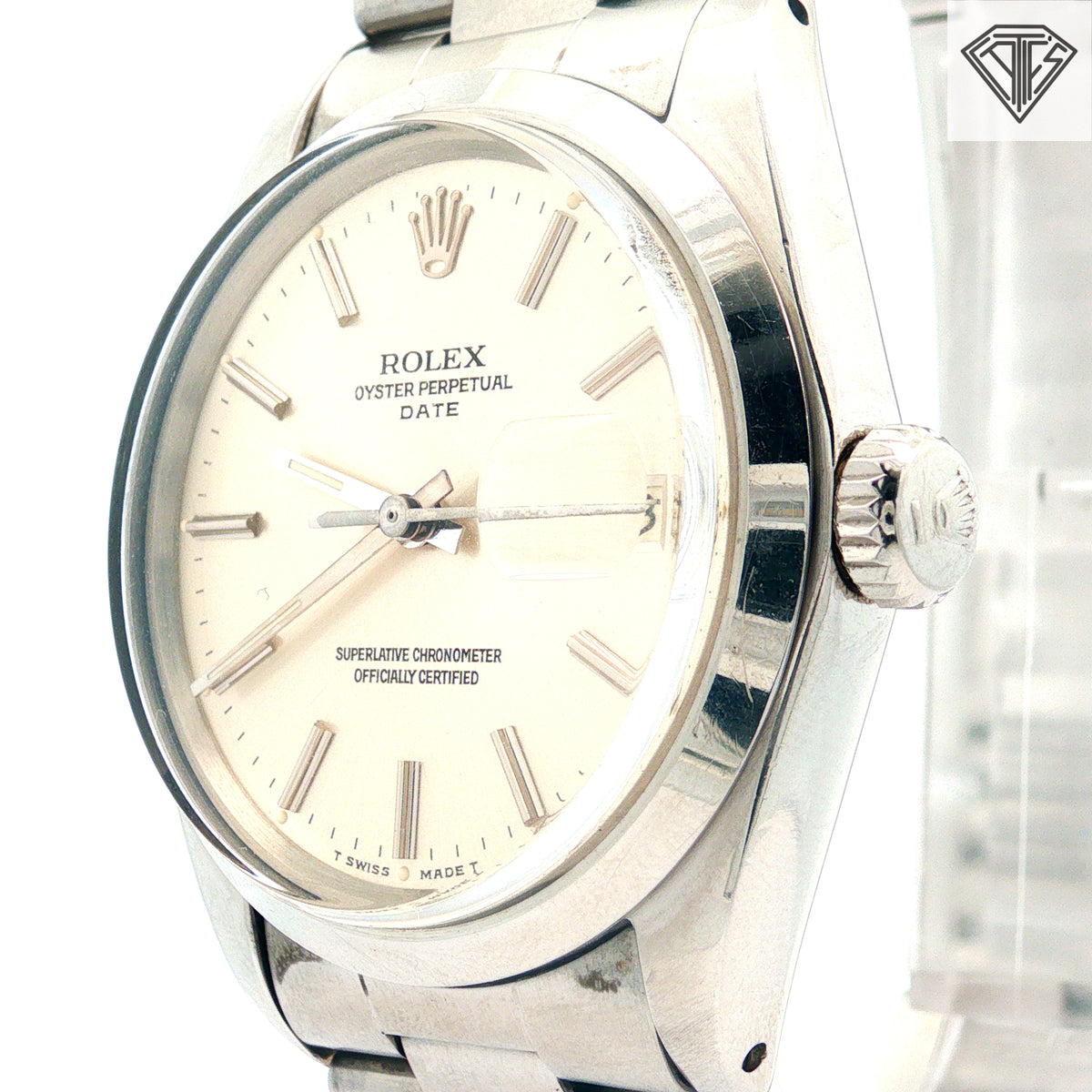 Pre-Owned Rolex Date Just / Jubilee Band/ Stainless Steel Case and Bracelet/ Automatic / Crystal Plex glass  Ref:16220