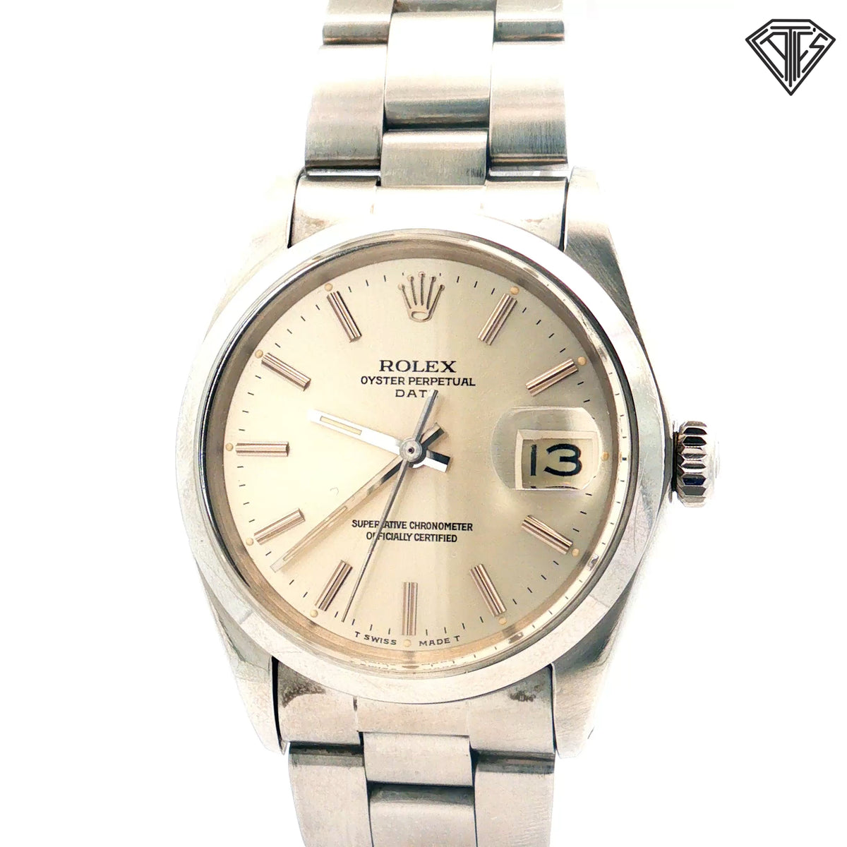 Pre-Owned Rolex Oyster Perpetual Date / 34mm/ Case & Bracelet Steel/ Automatic Watch