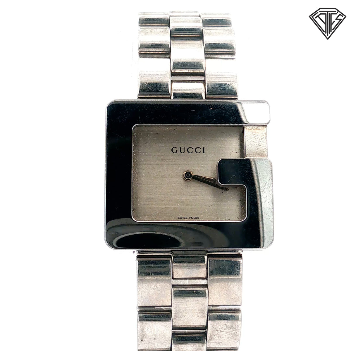 Pre-Loved Gucci  Signature G Series Link Bracelet Watch / 40mm/ Stainless Steel/ Gray Dial/ Quartz Movement