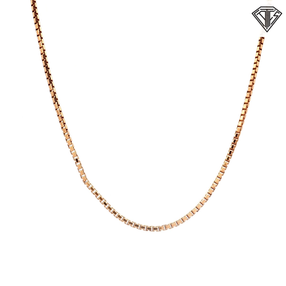 14k Yellow Gold Box Necklace 5.00 gram 16"inch
