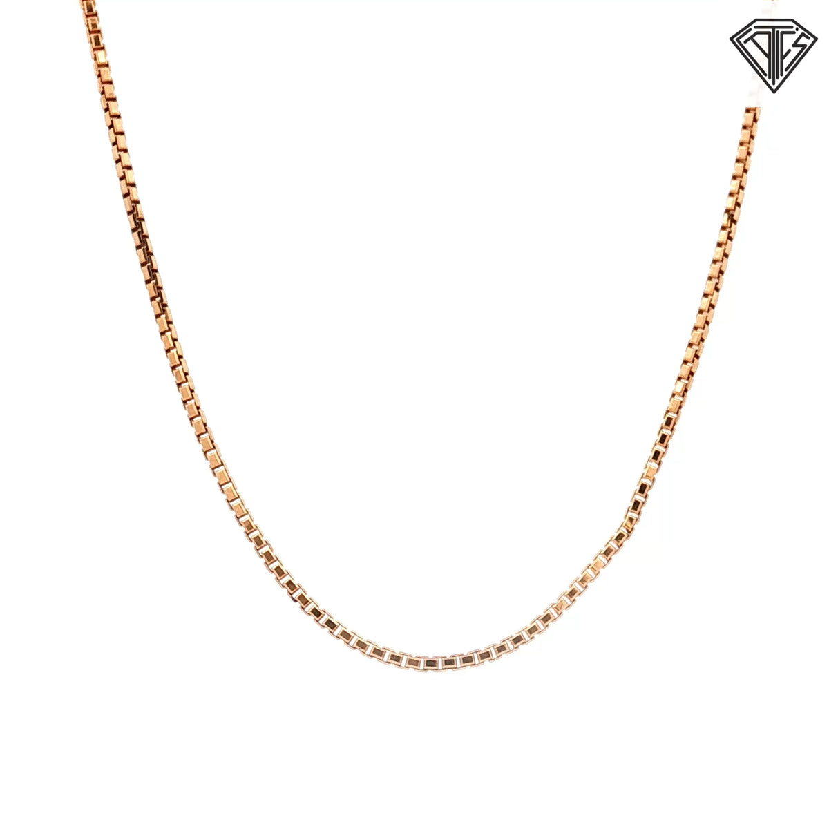 14k Yellow Gold Box Necklace 5.00 gram 16"inch