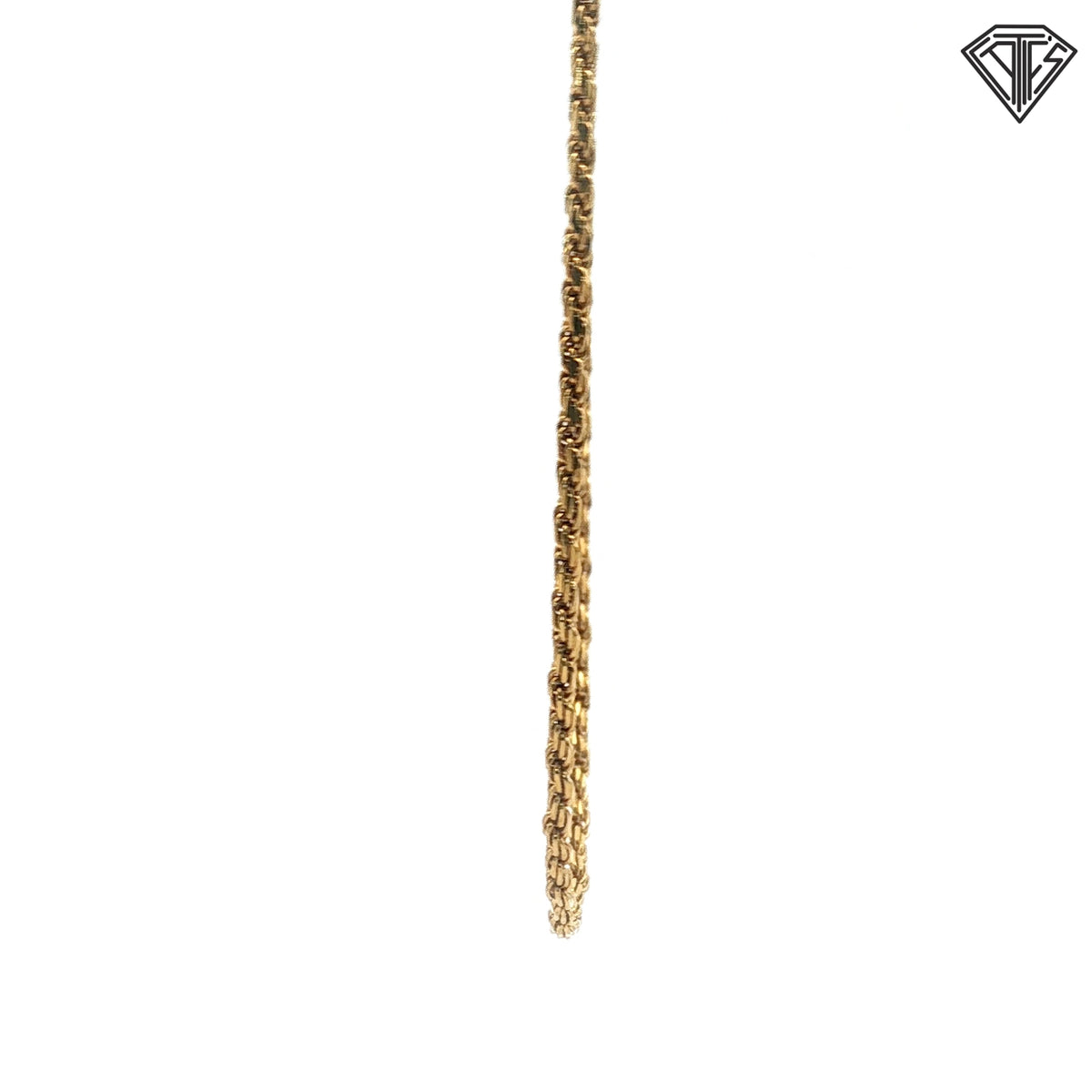 18k Yellow Gold Rope Necklace 8.6 gram 20"inch