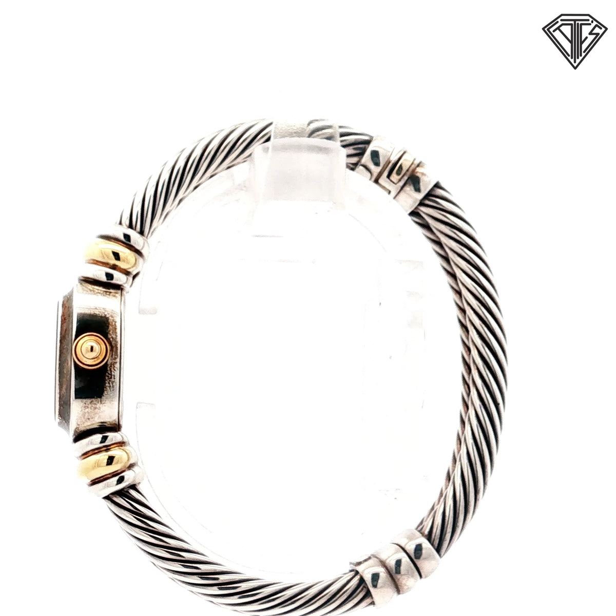 Pre-Loved David Yurman 18k Yellow Gold / Sterling Silver Cable Watch / 19mm/ Mother of Pearl Dial / Quartz Movement