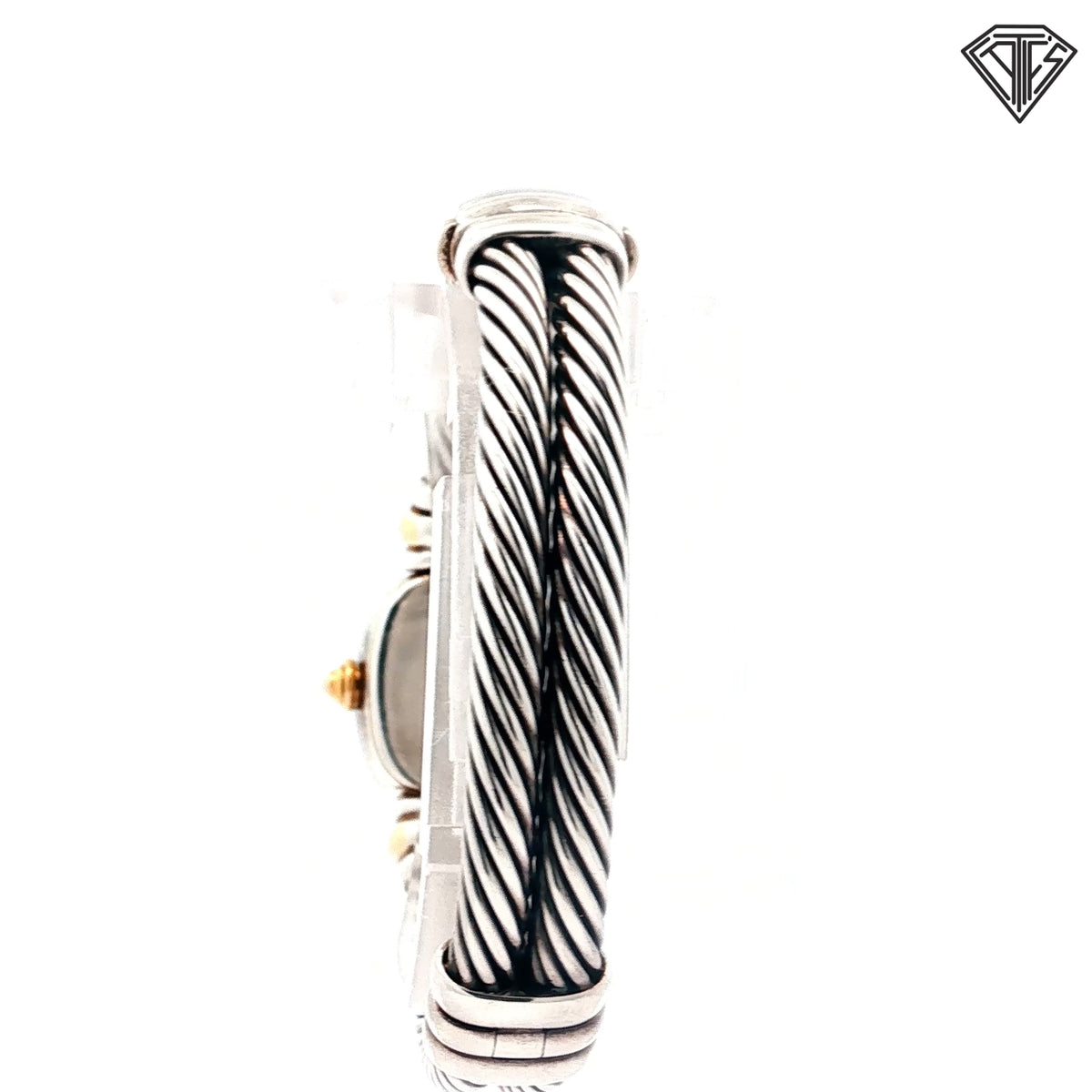 Pre-Loved David Yurman 18k Yellow Gold / Sterling Silver Cable Watch / 19mm/ Mother of Pearl Dial / Quartz Movement